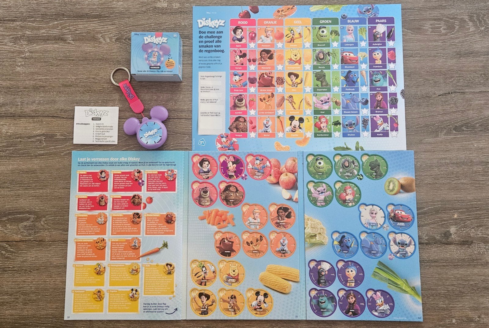 AH Disney Pixar Diskeyz verzamelalbum met hanger en kalender, Ophalen of Verzenden, Nieuw