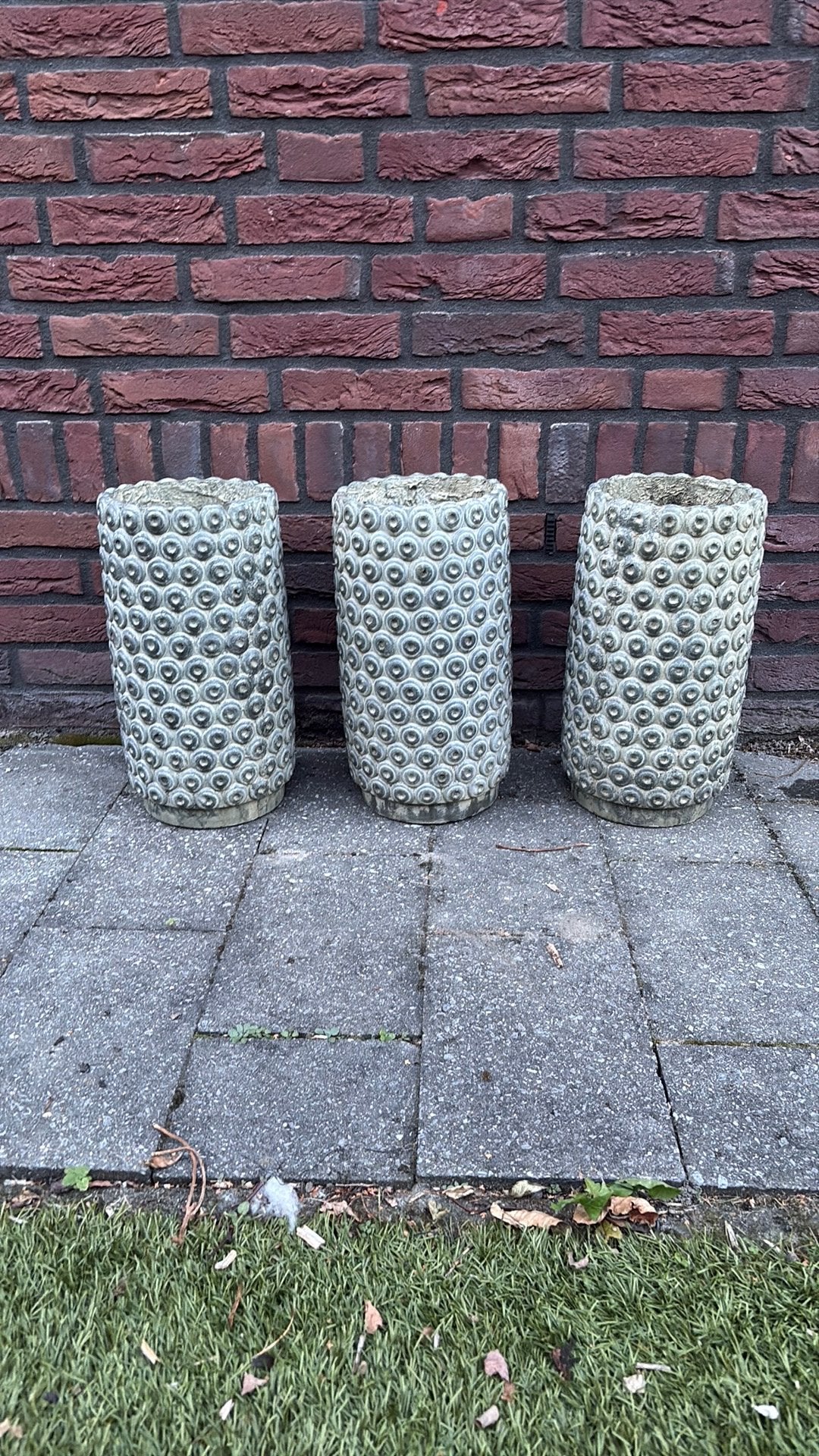 Bloempotten, Steen, Gebruikt, Minder dan 30 cm, Rond