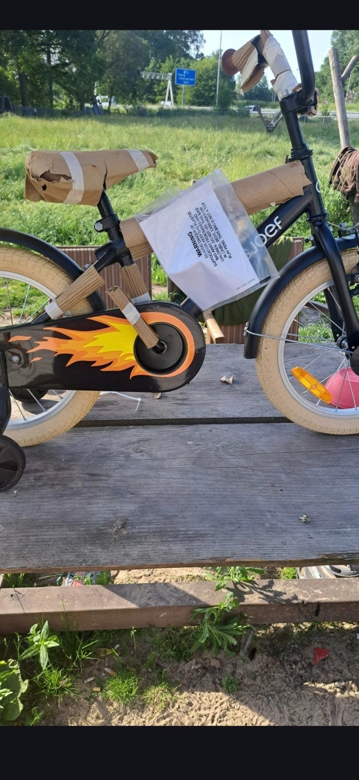 Kinder fiets 16 inch, Ophalen, Gebruikt, 16 tot 20 inch