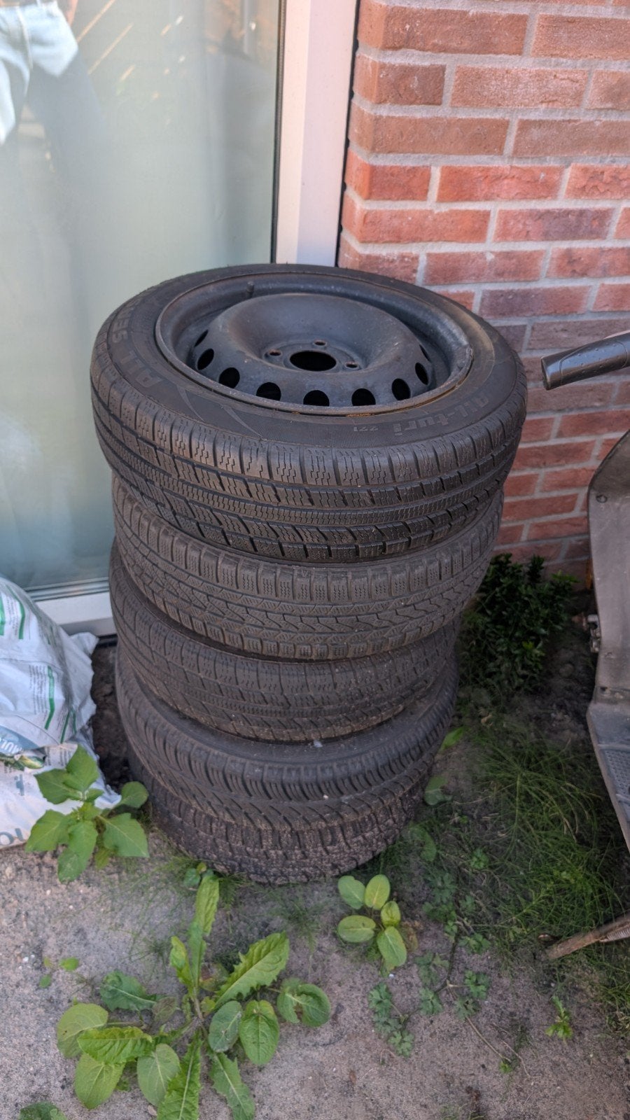 5 Velgen met banden Renault Twingo 2006, Ophalen, Gebruikt