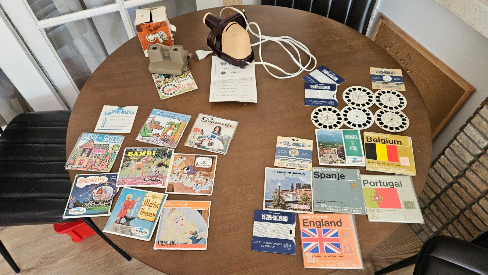 View-Master projector zonder lamp + kijker en schijven, Ophalen