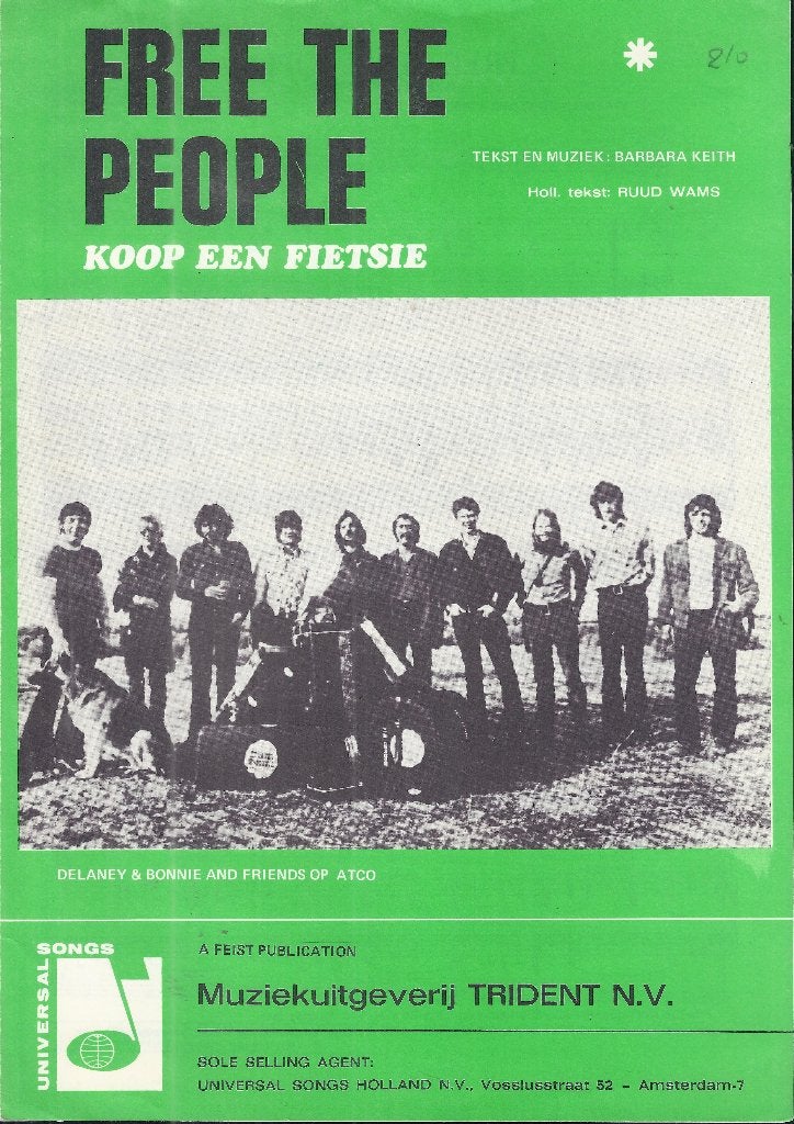 B61 bladmuziek delaney & bonnie free the people, Zang, Gebruikt, Klassiek, Ophalen of Verzenden