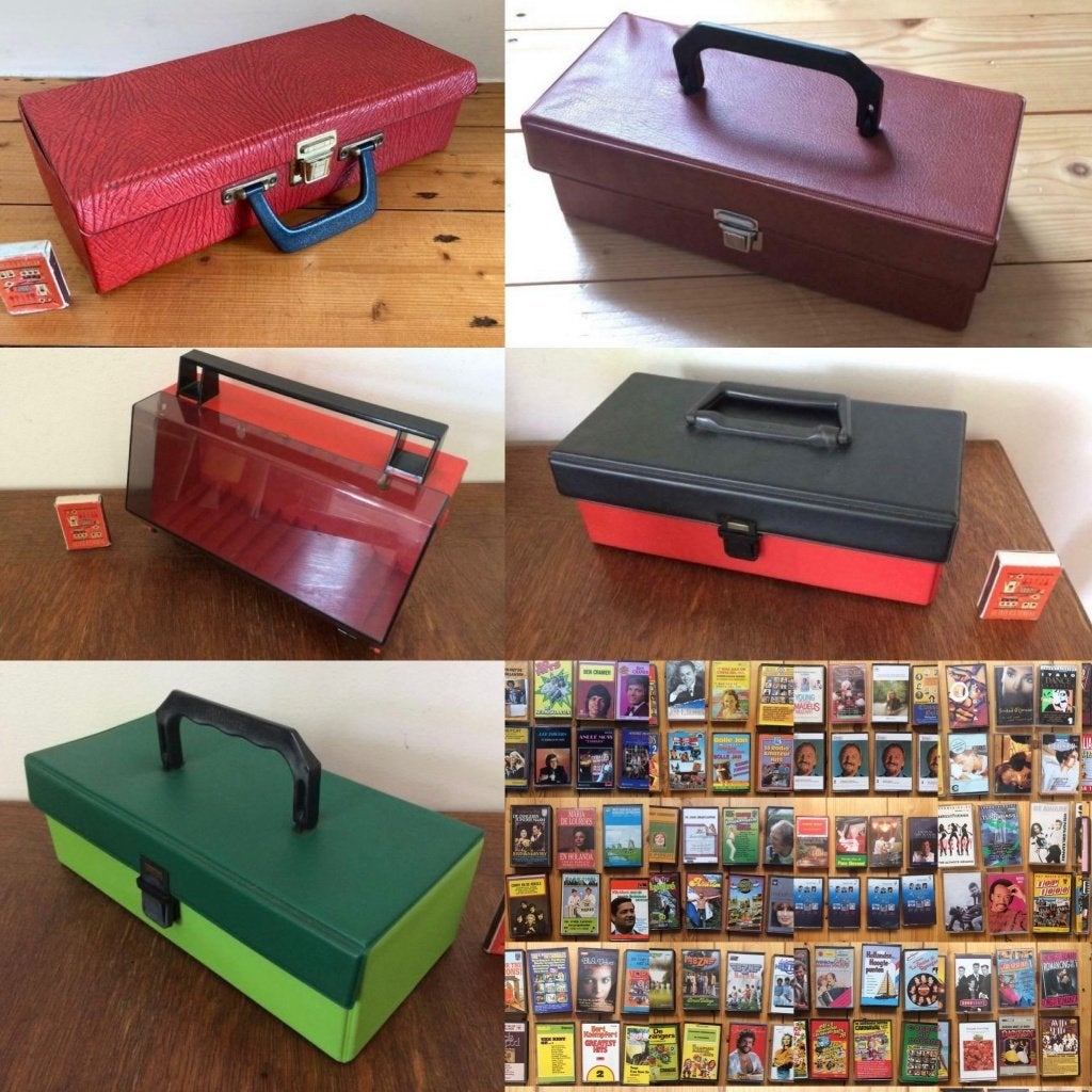 6 cassettebandjes koffertjes koffer cassettebandje koffertje, Ophalen of Verzenden, Gebruikt, Overige genres, Toebehoren
