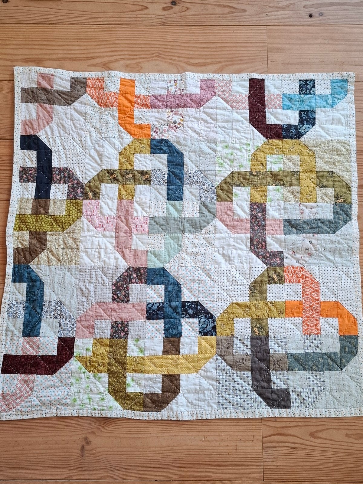 vintage quilt deken baby dekentje boxkleed, Verzenden
