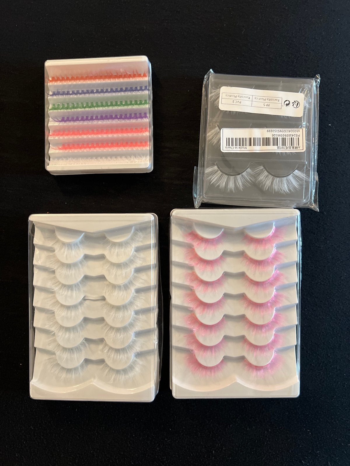 Gratis witte, roze en gekleurde wimpers, Ogen, Nieuw, Ophalen of Verzenden, Make-up