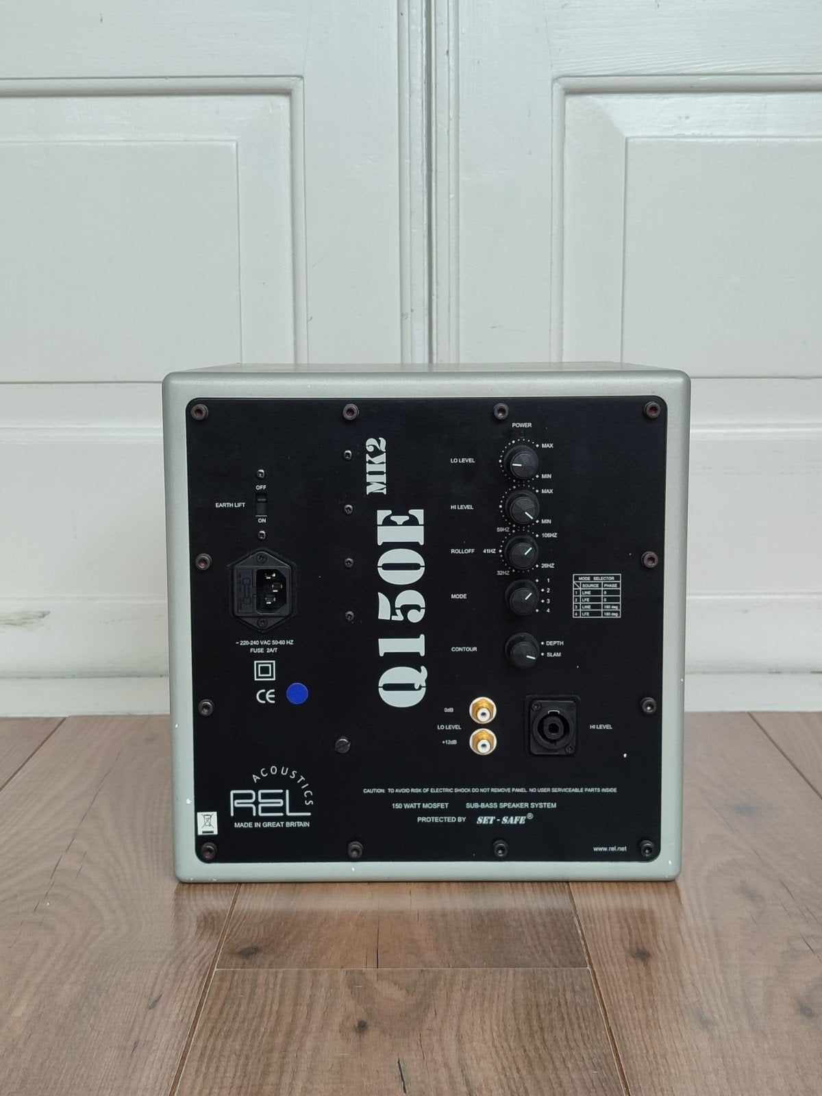 Erg krachtige Rel Q150E MK2 - piek 300 watt !, Audio, Tv en Foto, Luidsprekers, Ophalen of Verzenden, Gebruikt, 120 tot 150 watt