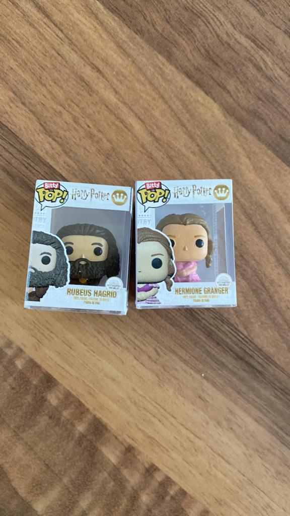 Mini funko pops harry potter hagrid en hermione, Ophalen of Verzenden, Nieuw, Actiefiguurtje