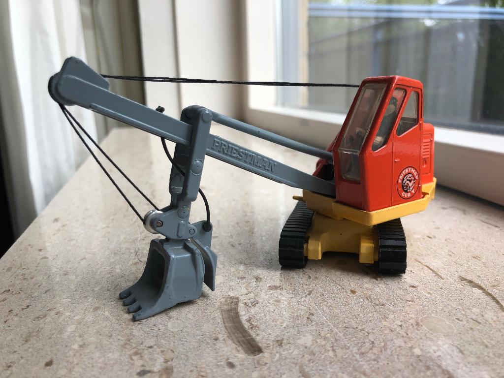 Priestman Cub graafmachine Corgi Toys, Hobby en Vrije tijd, Modelauto's | 1:50, Ophalen of Verzenden, Gebruikt, Hijskraan, Tractor of Landbouw