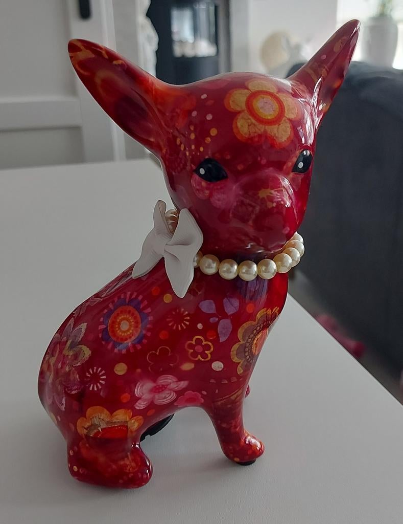 Pomme-pidou chihuahua spaarpot, Verzamelen, Spaarpotten, Ophalen of Verzenden, Zo goed als nieuw, Overige materialen, Dier
