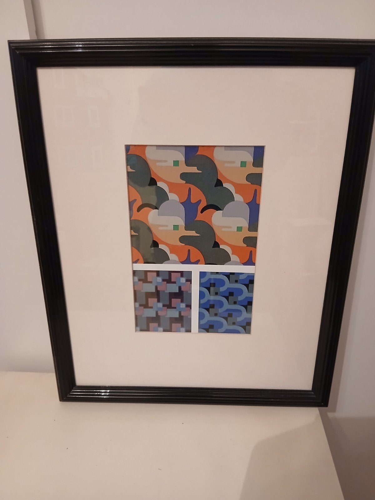Abstracte print in lijst - Moderne kunst, Huis en Inrichting, Ophalen, Minder dan 50 cm, 5 – 50, Print