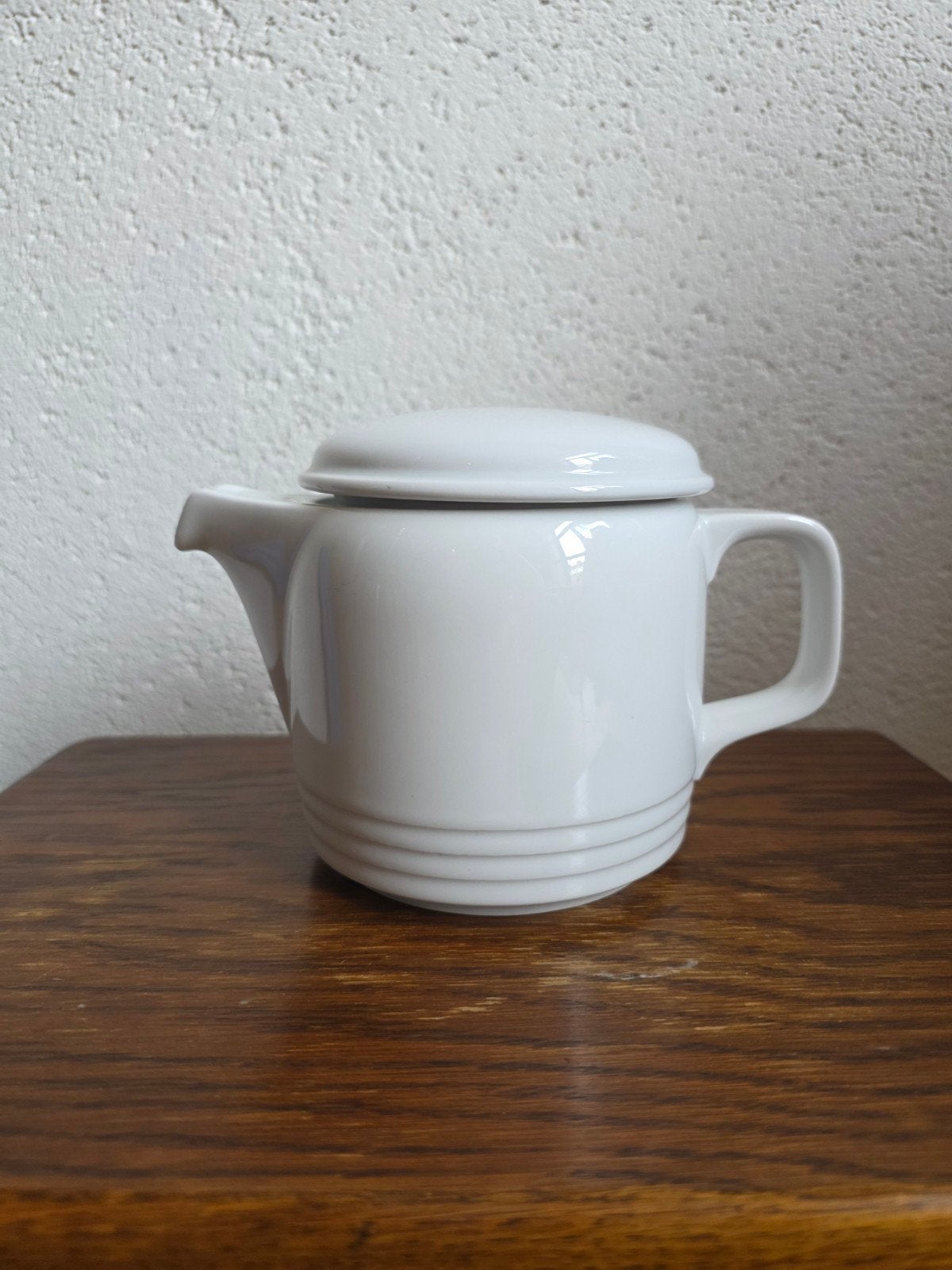 Vintage Thomas theepot - Wit porselein, Theepot/fluitketel, Gebruikt, Ophalen of Verzenden, Steen/keramiek