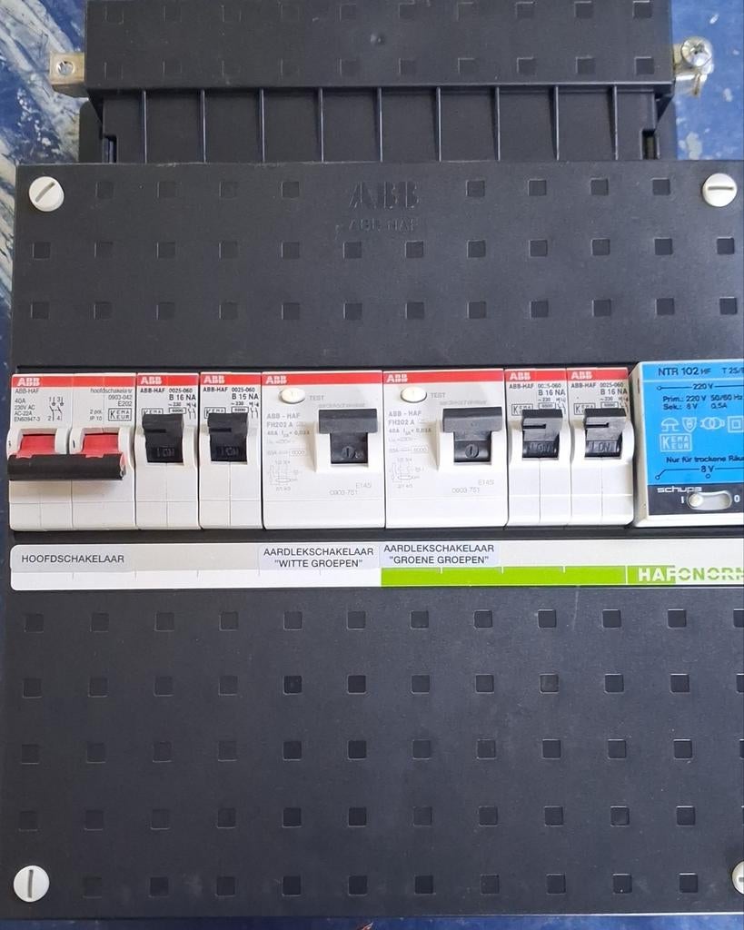 Abb groepenkast 1fase., Doe-het-zelf en Verbouw, Elektra en Kabels, Ophalen of Verzenden, Zo goed als nieuw, Overige typen