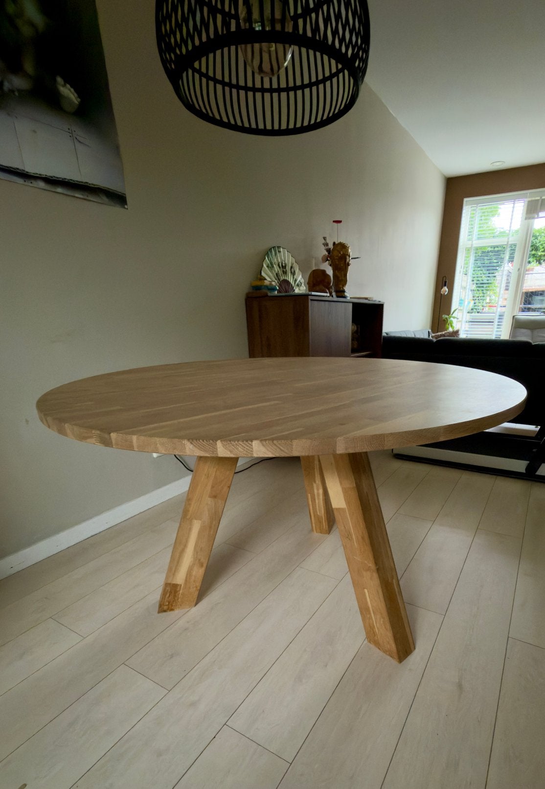 Woood Rhonda eettafel 129cm, 100 tot 150 cm, Ophalen of Verzenden, Zo goed als nieuw, Vier personen