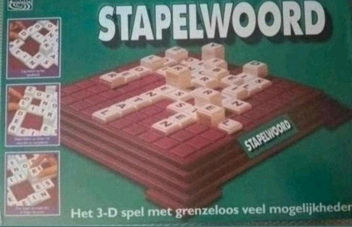 Stapelwoord: Het 3-D spel nieuwe, Hobby en Vrije tijd, Drie of vier spelers, Ophalen of Verzenden, Zo goed als nieuw, Parker