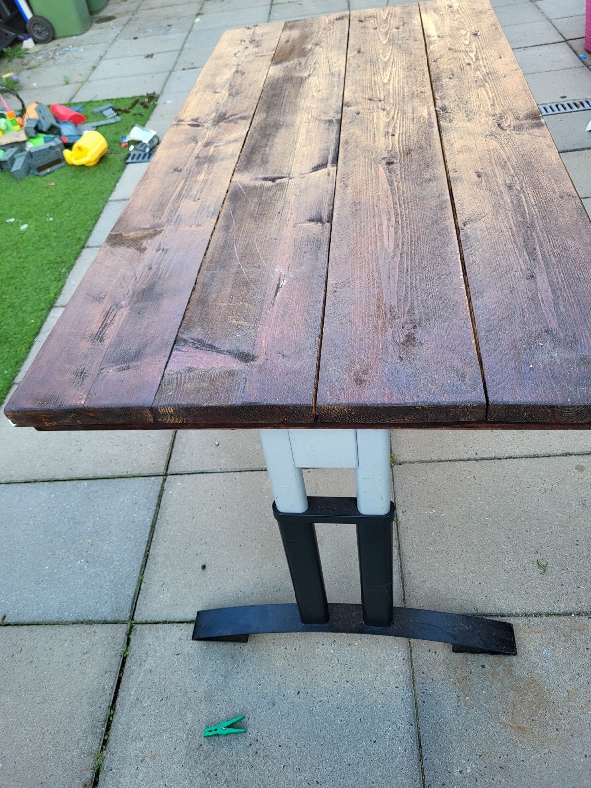 2 tafel's / bureau's, Ophalen of Verzenden, Rechthoekig, Hout