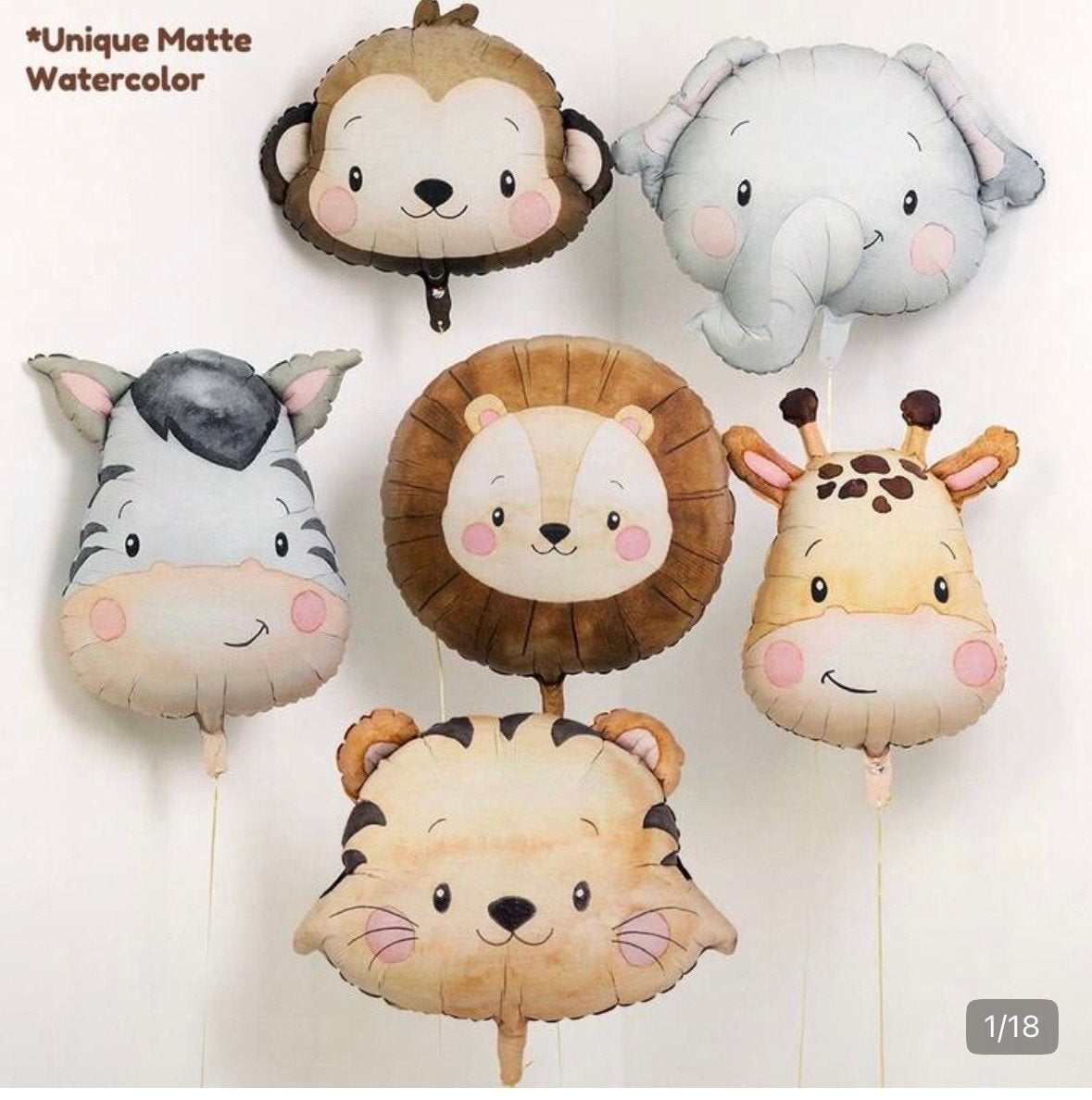 Jungle Safari Dieren Ballonnen Set - Nieuw, Ophalen of Verzenden, Nieuw, Jongen of Meisje