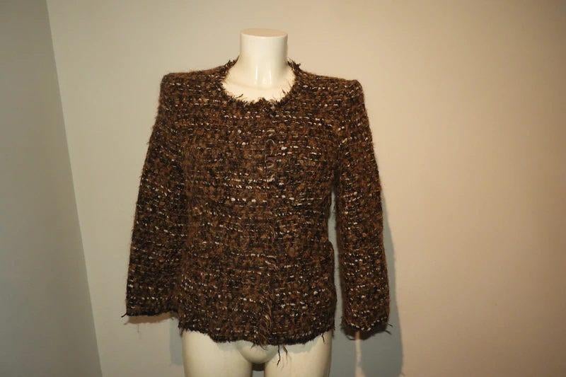 Isabel Marant etoile grof vest jasje ruwe afwerking mt 1S