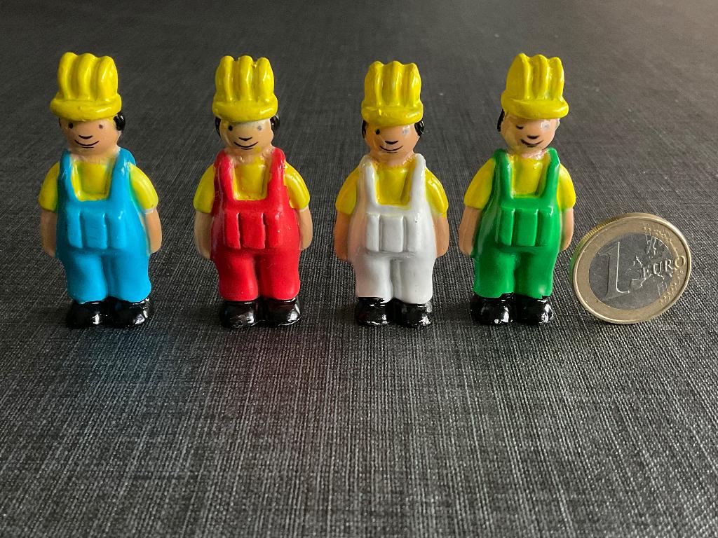 Bouwvakker Figuren van TIN of LOOD ? Zwaar Zeldzaam ? B03, Ophalen, Zo goed als nieuw