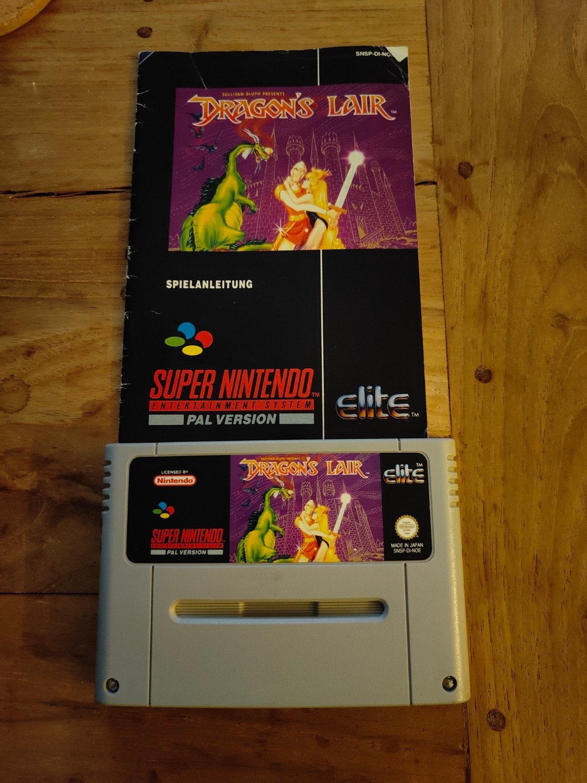 Dragon's Lair Super Nintendo (SNES) PAL Versie, Spelcomputers en Games, Avontuur en Actie, Gebruikt, 1 speler, Ophalen of Verzenden