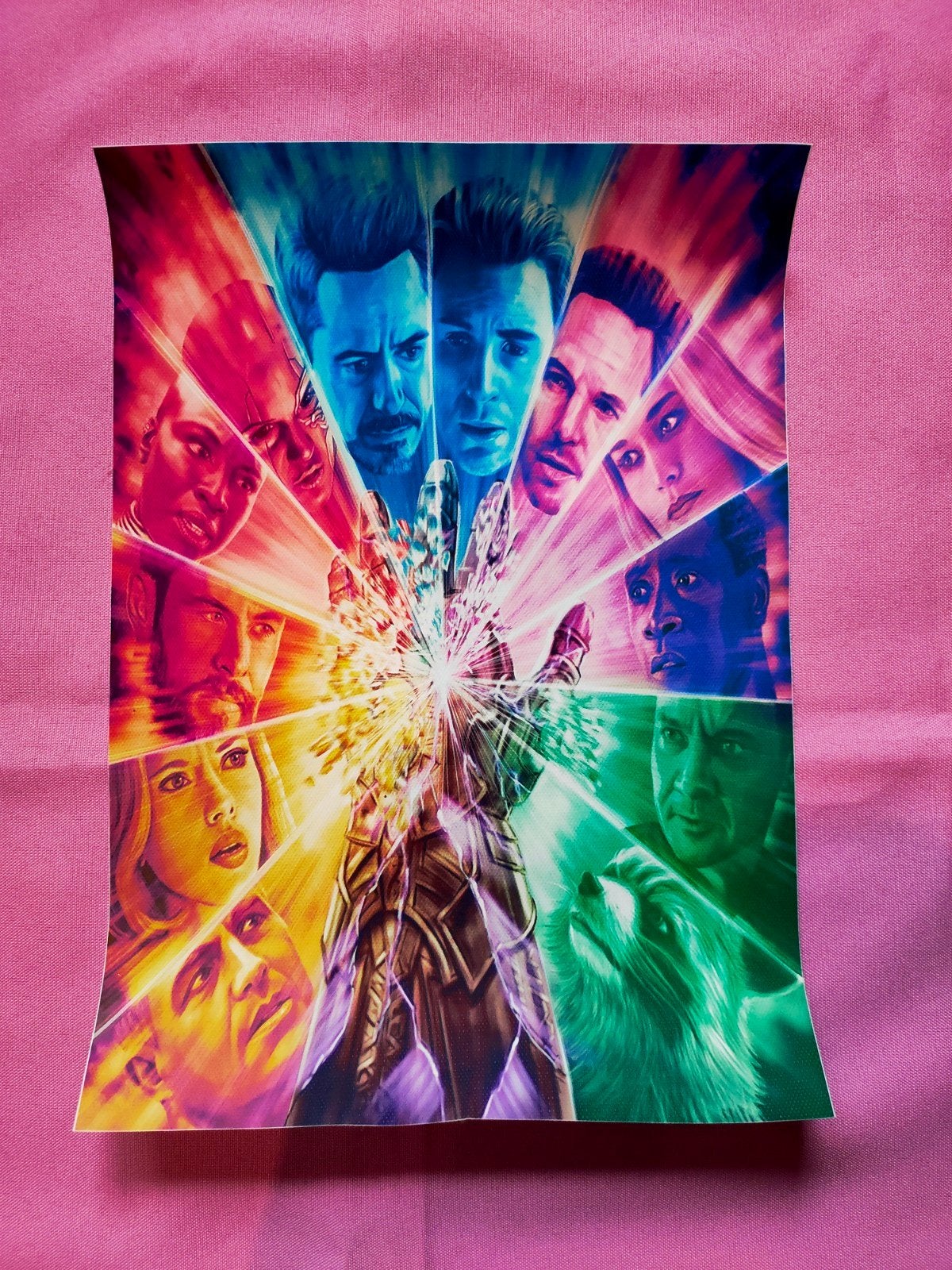 Kleine Marvel Avengers Endgame Poster, Verzamelen, Rechthoekig Staand, A4 of kleiner, Ophalen of Verzenden, Zo goed als nieuw