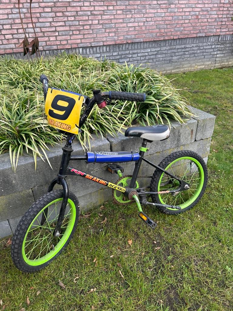 Stoere Crossfiets voor Kinderen - BMX Stijl, Fietsen en Brommers, Fietsen | Crossfietsen en BMX, Ophalen, Gebruikt, Staal, 16 tot 20 inch