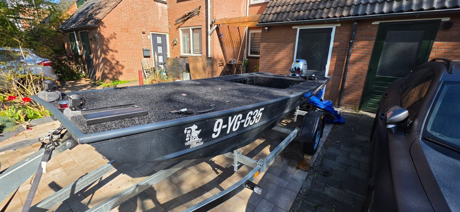 Alumacraft visboot met Honda 20pk, Overige merken, Gebruikt, Buitenboordmotor, Aluminium