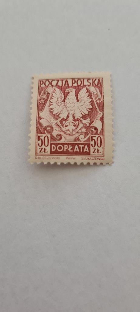 8171 polen strafportzegel 50 zloty 1951, Verzenden, Polen