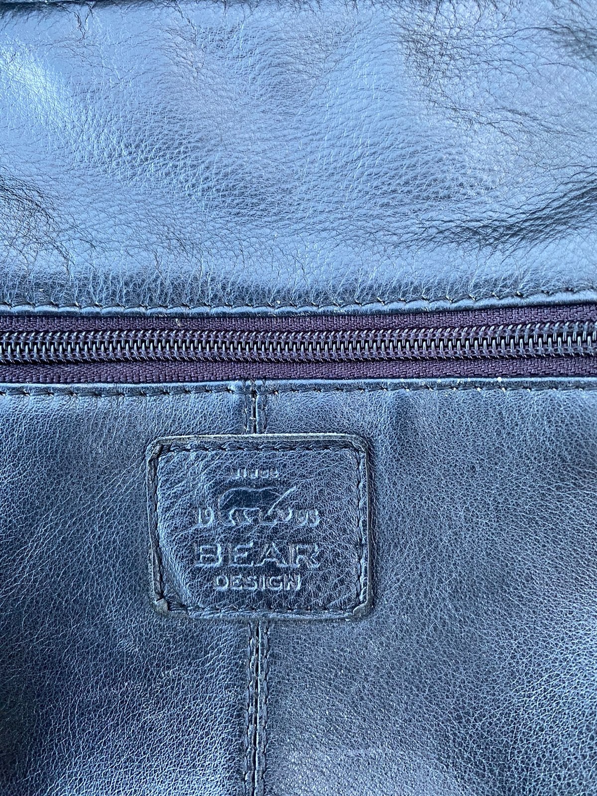 BEAR DESIGN cross body schoudertas zwart leer zgan, Ophalen, Zo goed als nieuw, Zwart, Leer