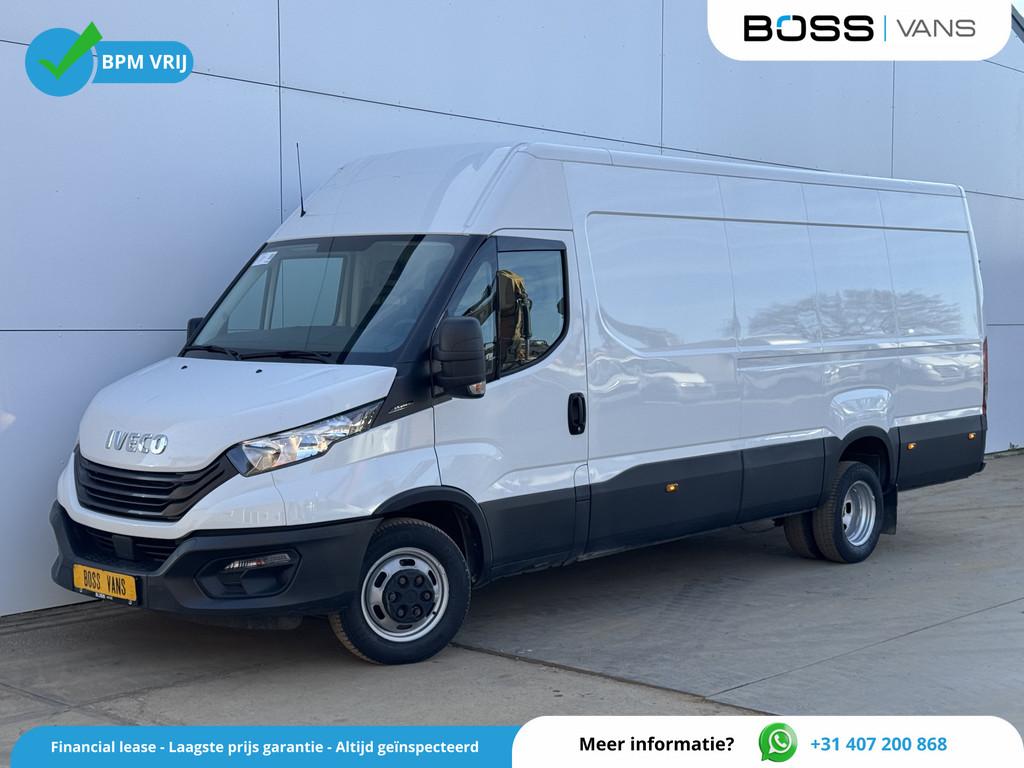 Iveco Daily 35C14 2.3 L3H2 Dubbellucht Airco Cruise Control, Auto's, Gebruikt, Zwart, Iveco, Wit