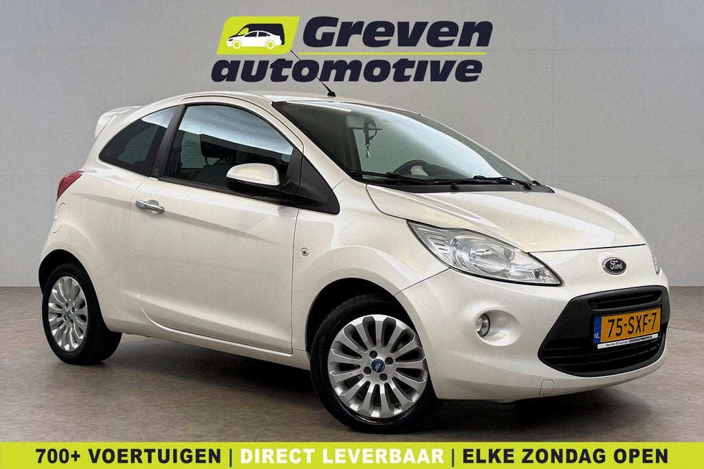 Ford Ka 1.2 Titanium | Airco | Elektrpakket | NAP (bj 2012), Auto's, Voorwielaandrijving, Euro 5, Stof, Gebruikt