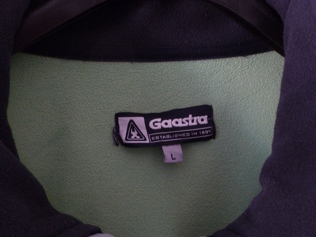 GAASTRA vest fleece donkerblauw/appelgroen  L -GRATIS zend, Verzenden, Zo goed als nieuw, Maat 52/54 (L), Blauw