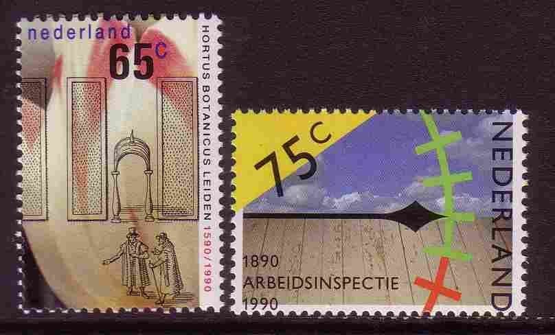 Nederland 1990 1440/1441 Hortus & Arbeidsinspectie, Postfris, Postzegels en Munten, Ophalen of Verzenden, Na 1940, Postfris