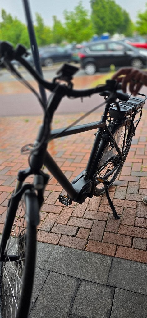 Herenfiets elektrisch, Fietsen en Brommers, Gebruikt, 57 tot 61 cm, Schijfrem, Ophalen