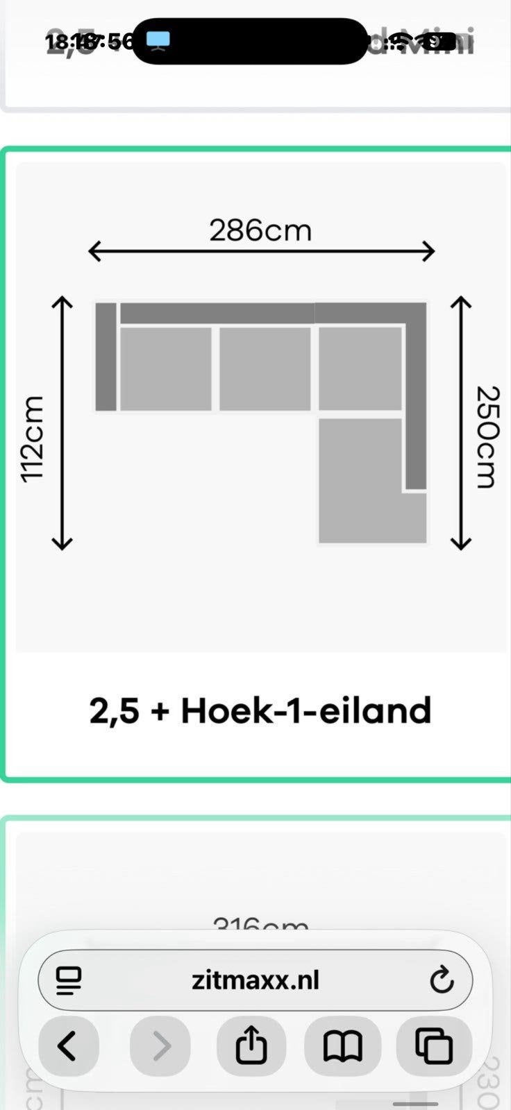 Foto 10 van Lichte hoekbank met chaise longue