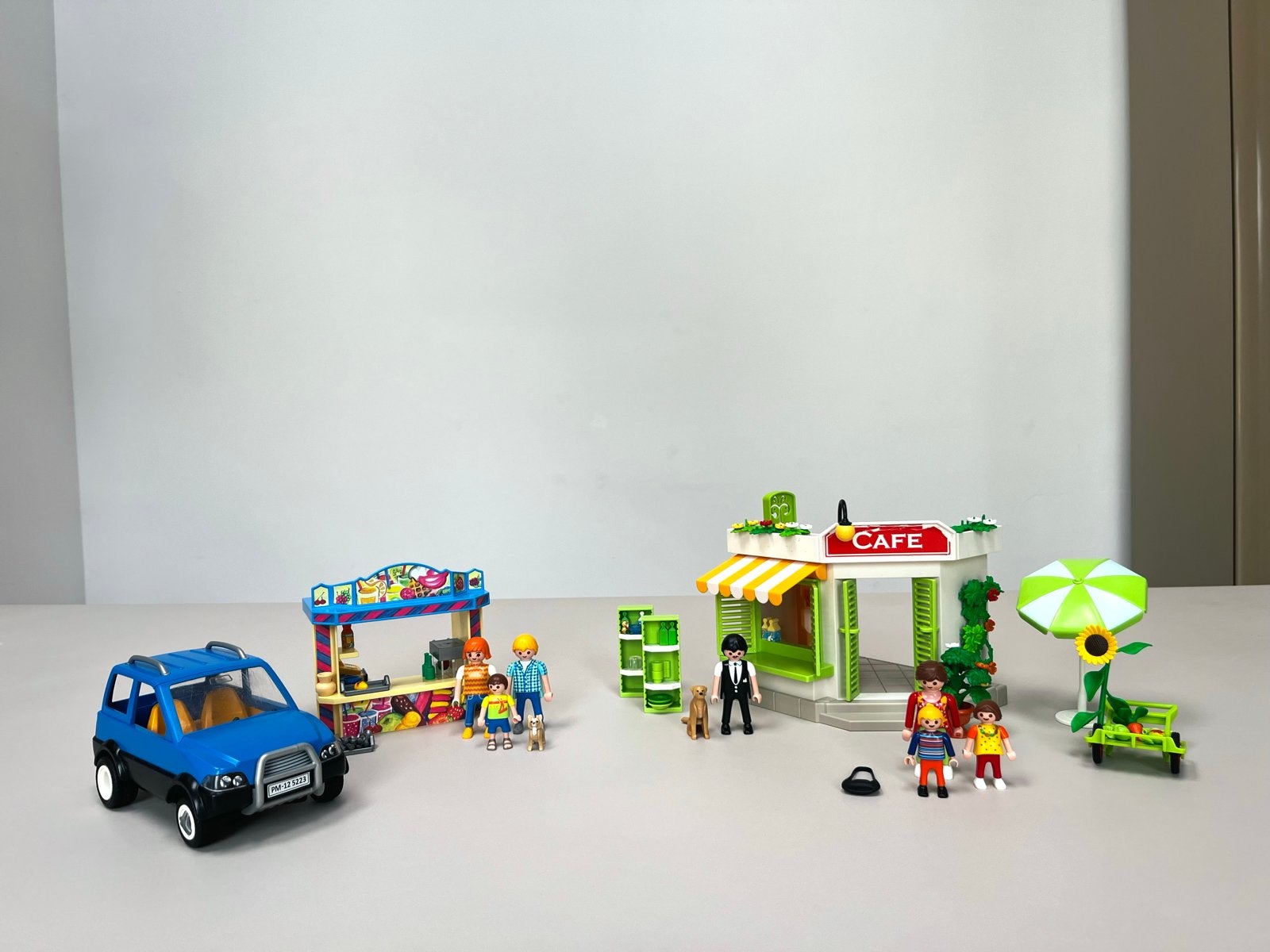 Playmobil Café en Winkel Set, Gebruikt, Gebouw, Complete set, Ophalen of Verzenden