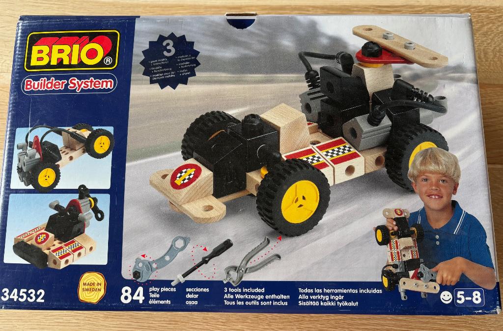 Brio speelgoed builder system in kleine kartonnen doos, Ophalen of Verzenden, Gebruikt, Overige typen