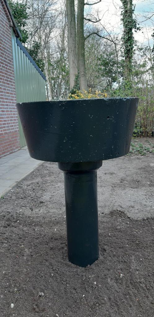 Robuuste natuursteen wasbak - bloembakken - Donkergroen, Ophalen, Gebruikt, Minder dan 30 cm, Minder dan 60 cm
