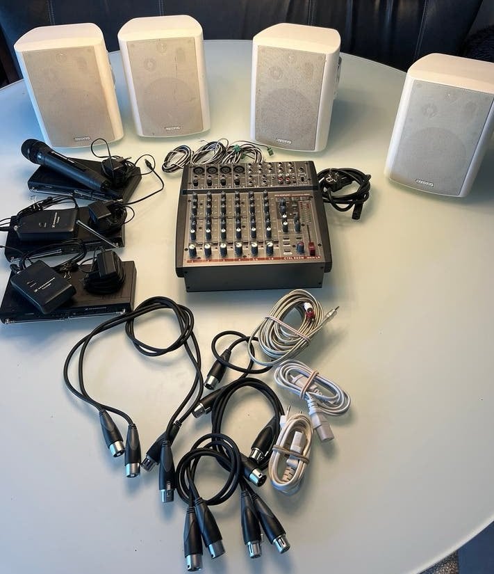 Complete geluidsset: Phonic, Audac, Sennheiser, Ophalen of Verzenden, Gebruikt, Audio