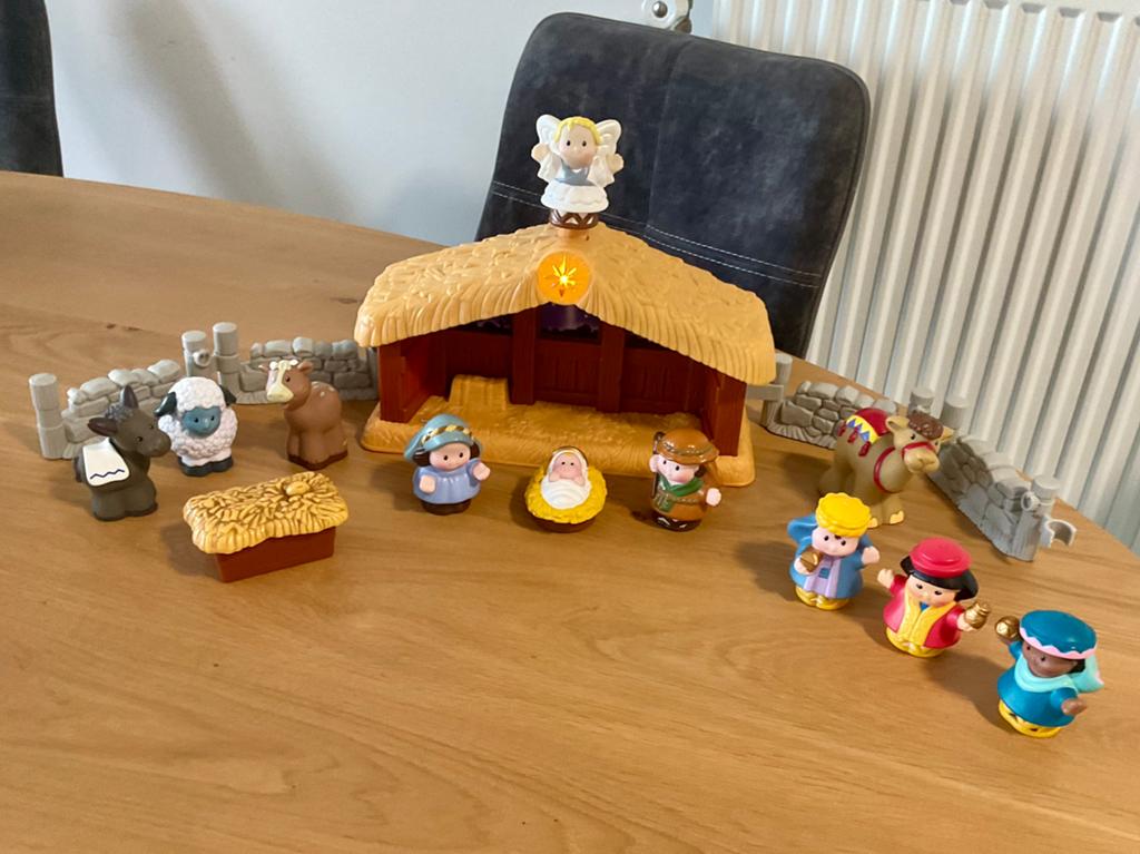 Little People : Kerststal - met licht en geluid, Kinderen en Baby's, Speelgoed | Fisher-Price, Ophalen, Zo goed als nieuw, Speelset