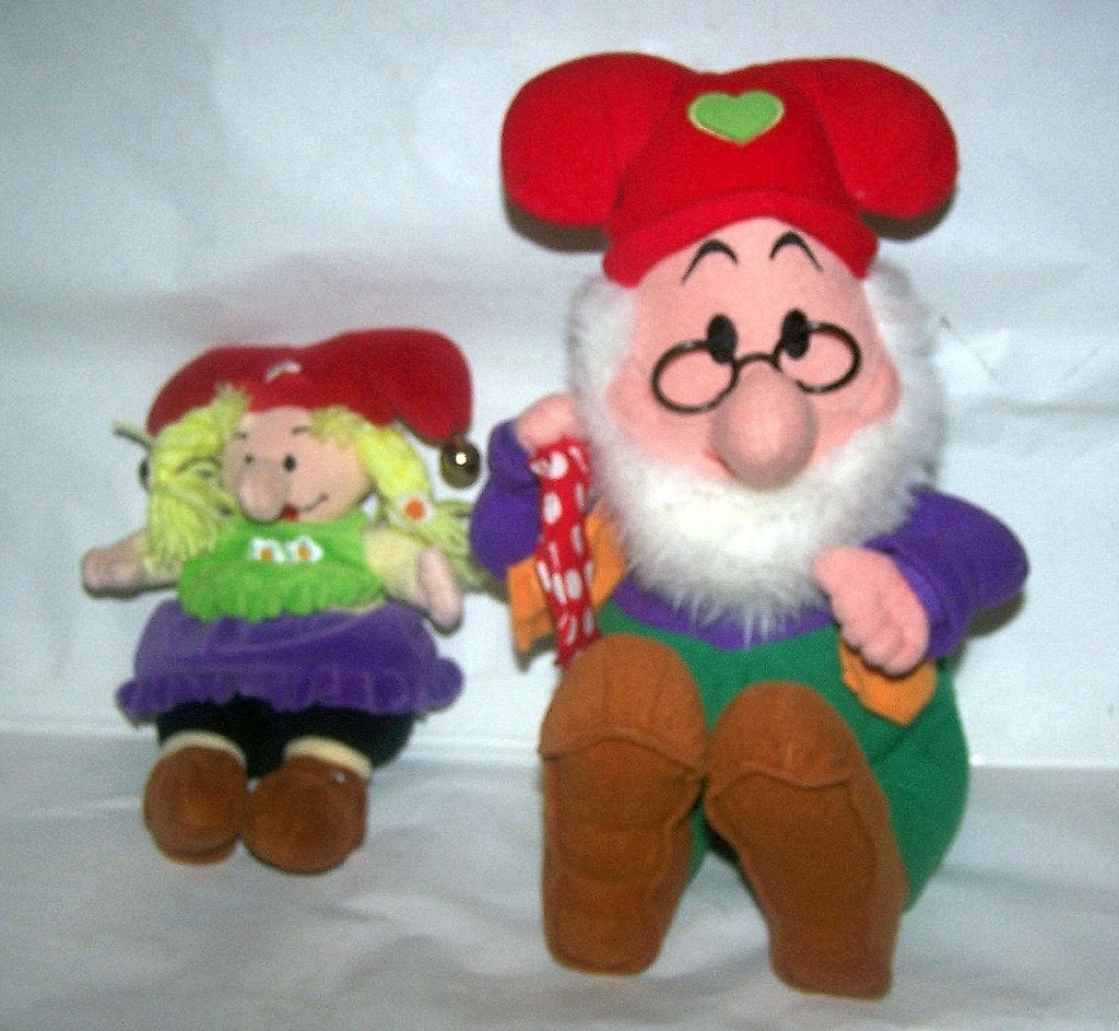 2 kabouter Plop knuffels. Izgs., Overige merken, Overige typen, Ophalen of Verzenden, Meerkleurig