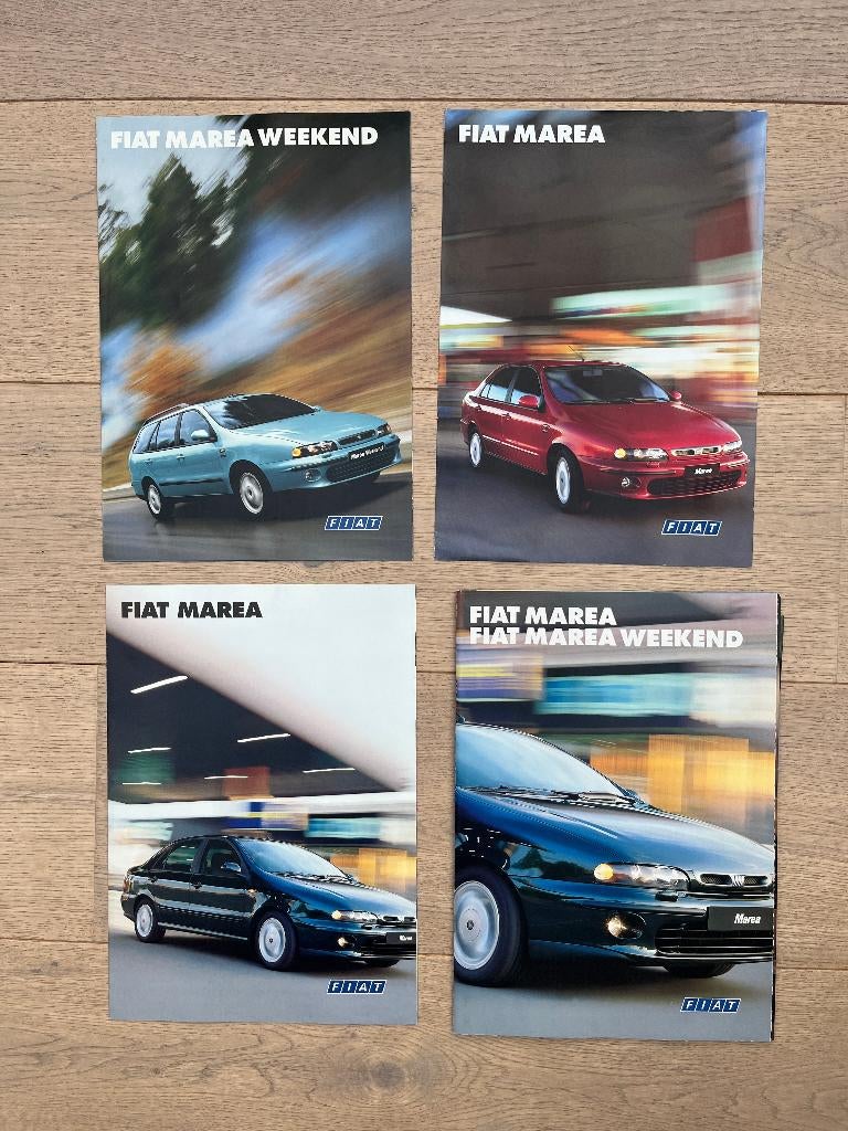 FIAT MAREA FOLDERS, Boeken, Auto's | Folders en Tijdschriften, Gelezen, Overige merken, Ophalen of Verzenden