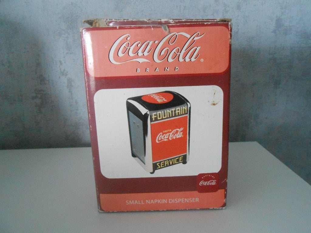 Coca-Cola Kleine Servet Dispenser, Ophalen, Nieuw, Gebruiksvoorwerp