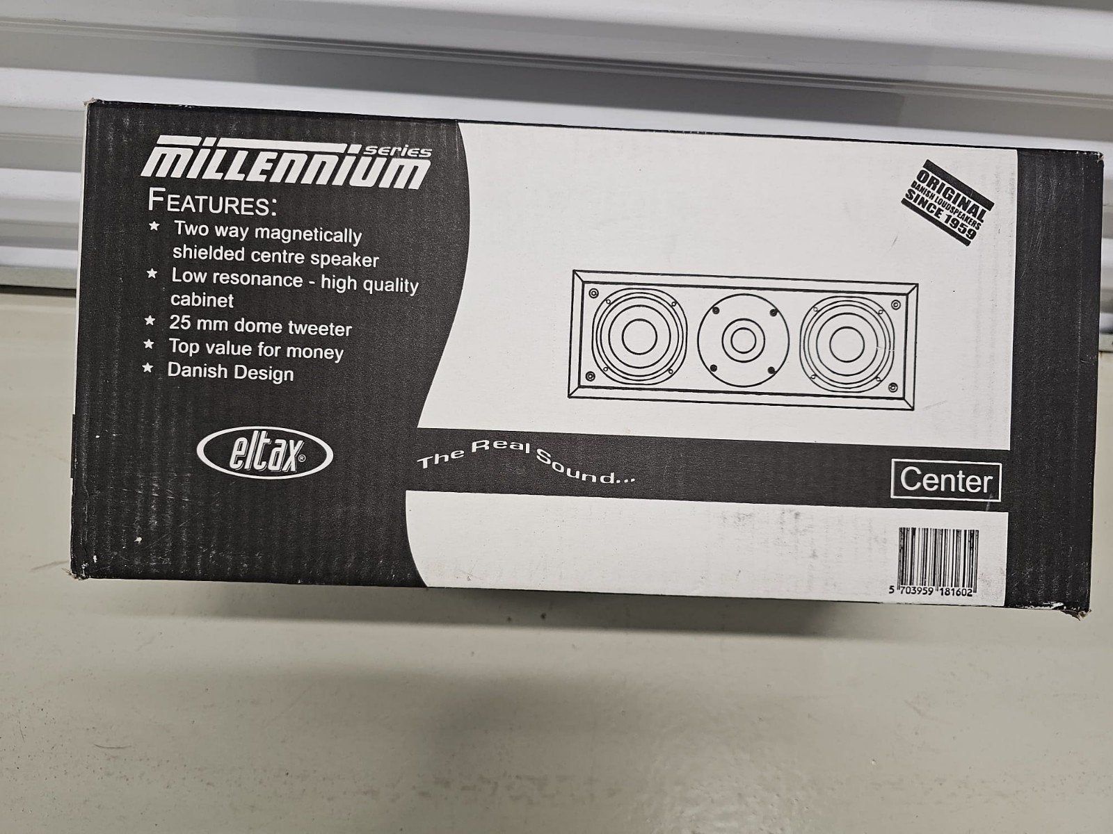 Eltax Millennium Center Speaker - Nieuw in doos, Overige merken, Nieuw, Ophalen of Verzenden, Geschikt voor surround/home cinema