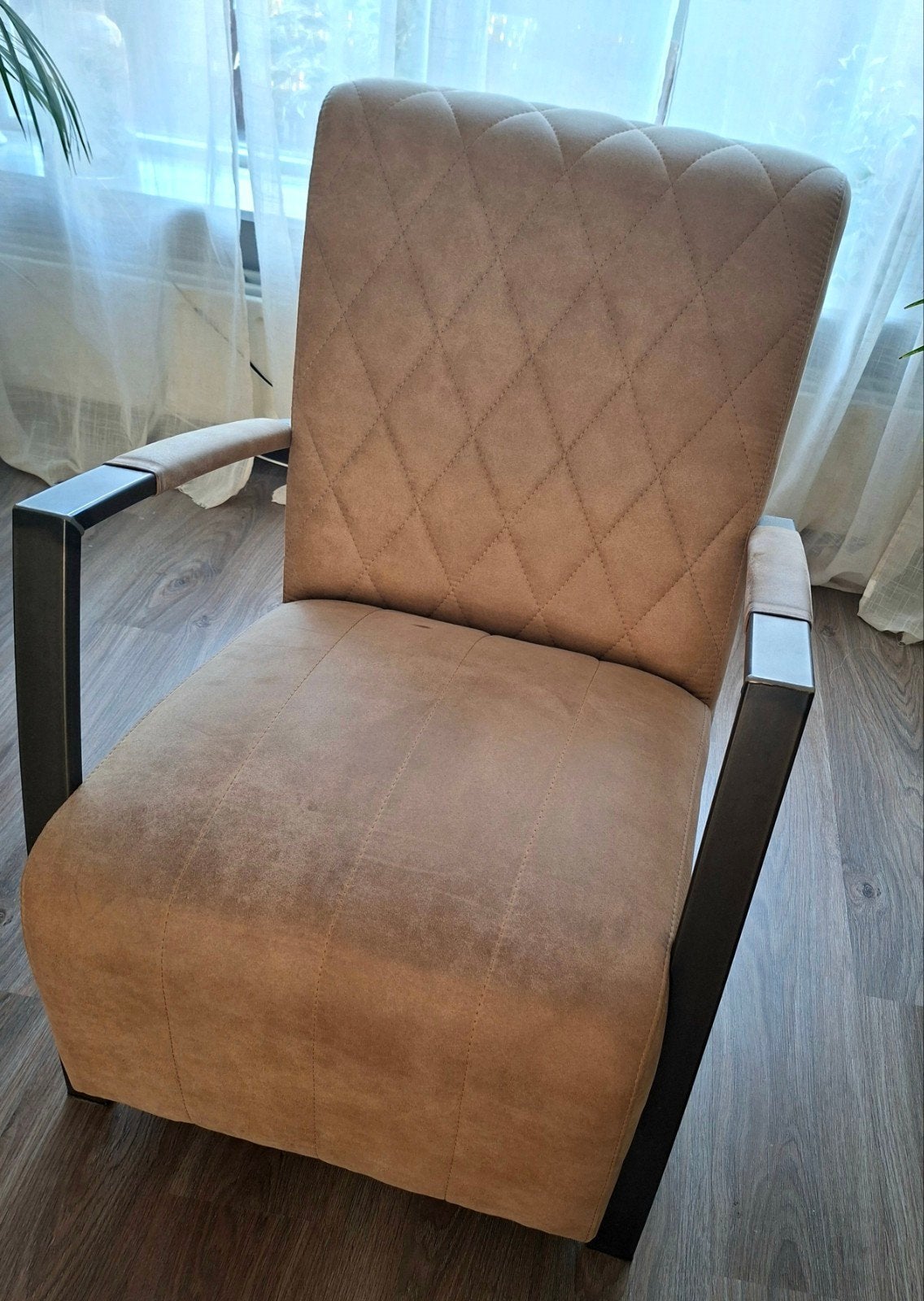 fauteuil, Huis en Inrichting, Ophalen, Zo goed als nieuw, Stof, 50 tot 75 cm
