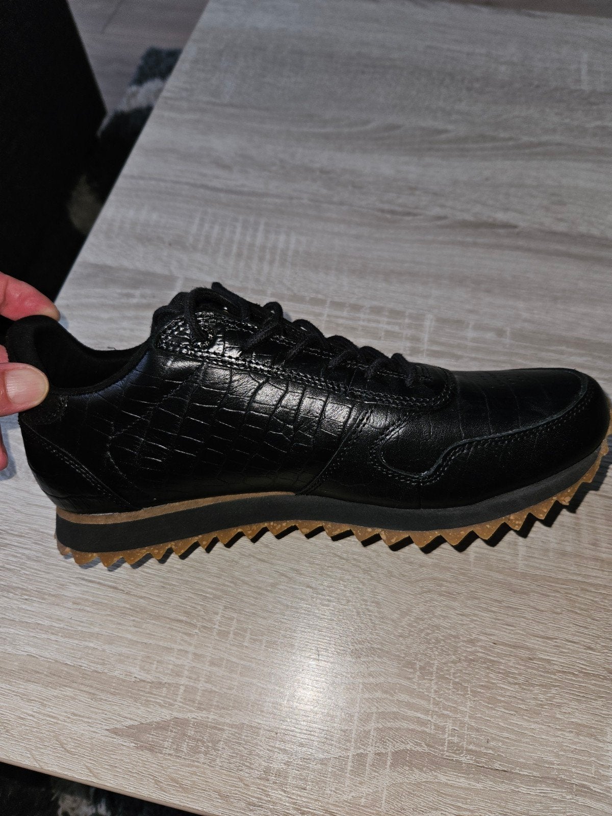 Woden leder dames schoenen zwart 40, Kleding | Dames, Ophalen of Verzenden, Zo goed als nieuw, Zwart, Sneakers of Gympen