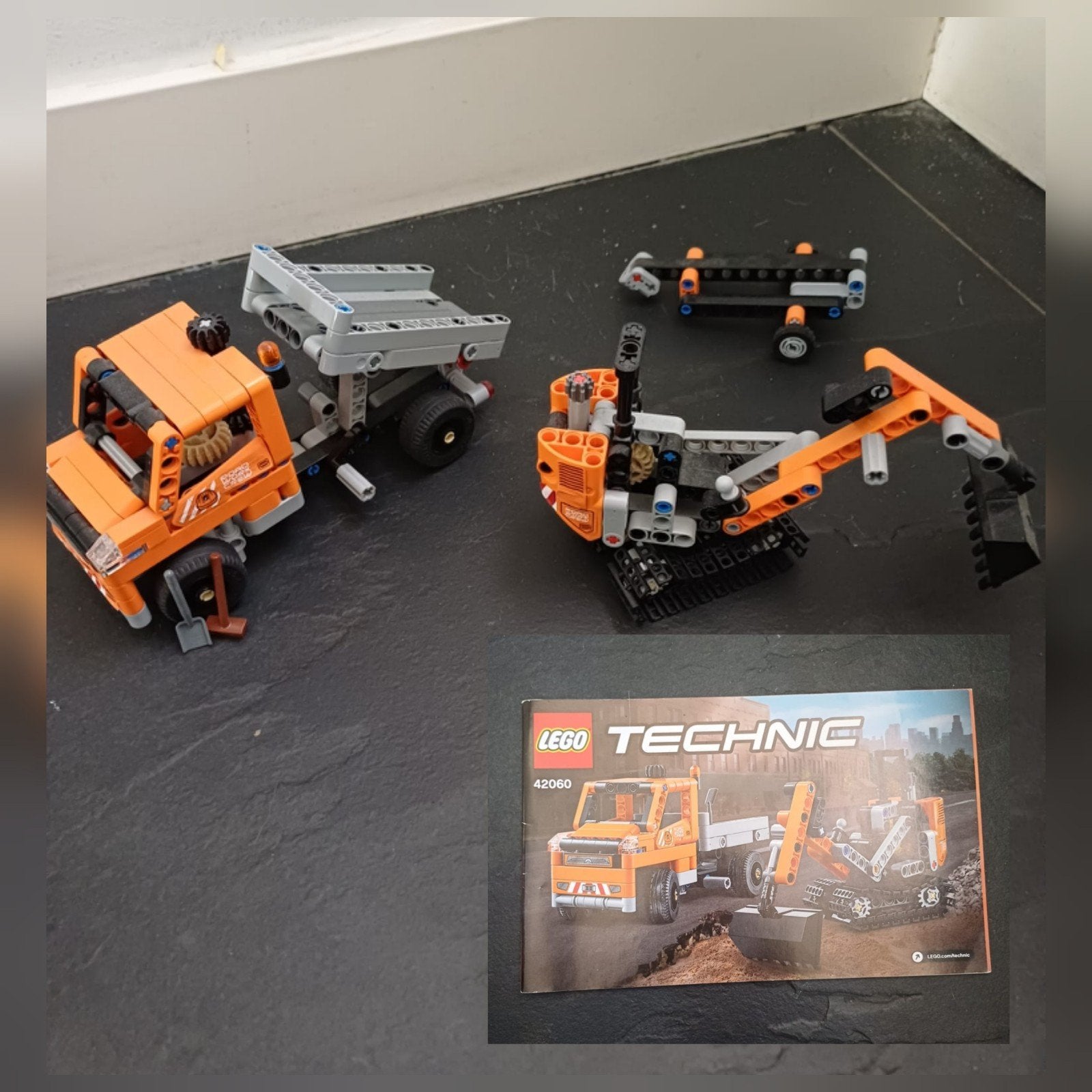 LEGO Technic 42060 Wegwerkvoertuigen, Ophalen of Verzenden, Zo goed als nieuw