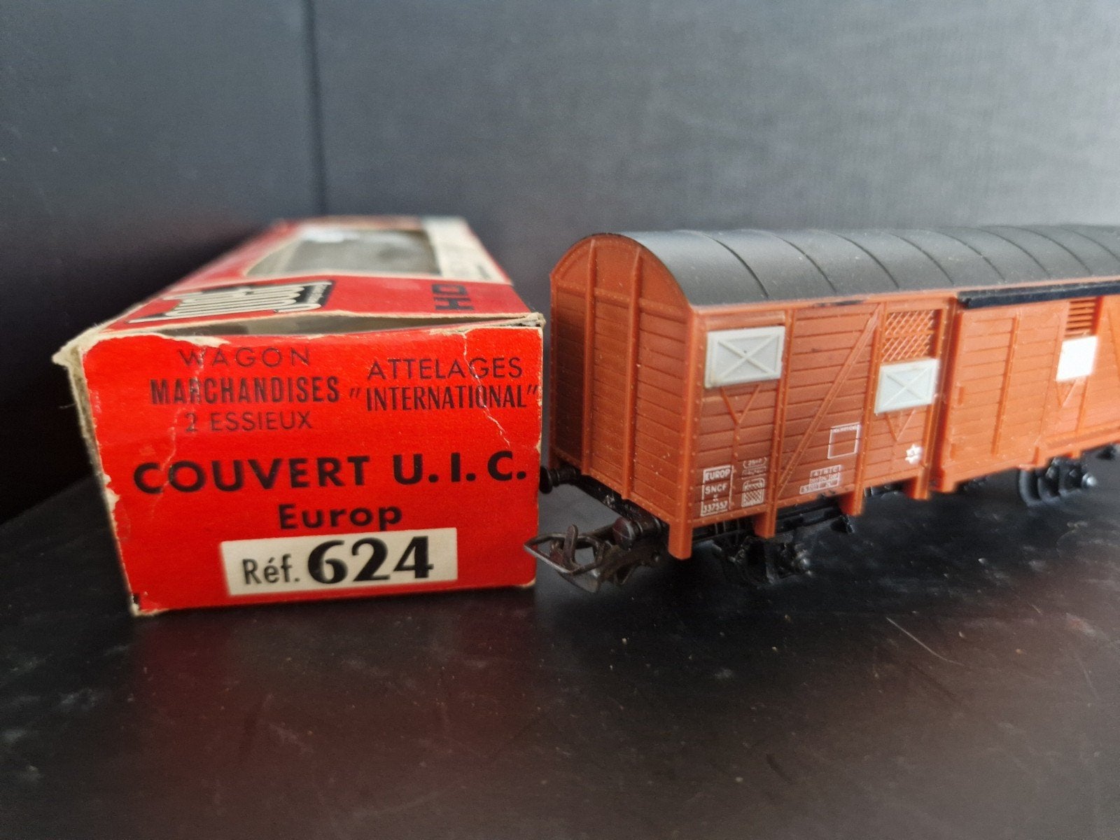 1e Wagon Marchandises "International" Couvert U.I.C. Europ, Overige merken, Gelijkstroom, Wagon, Ophalen of Verzenden