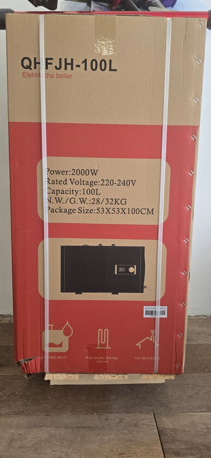 Elektrische boiler 100L, Ophalen, Nieuw, Boiler, Minder dan 3 jaar oud