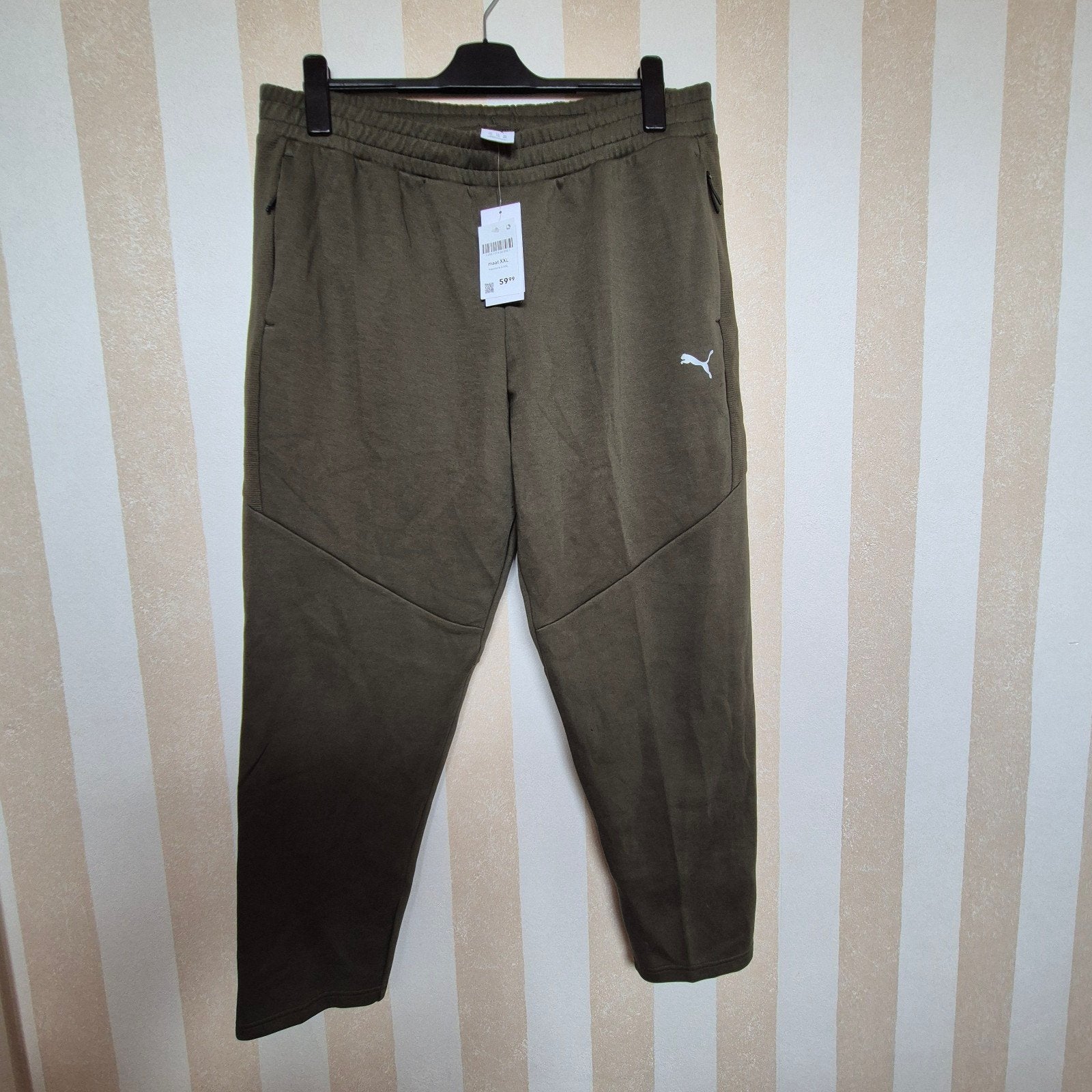 Nieuwe Puma joggingbroek - Maat XXL, Puma, Ophalen of Verzenden, Groen, Maat 56/58 (XL)