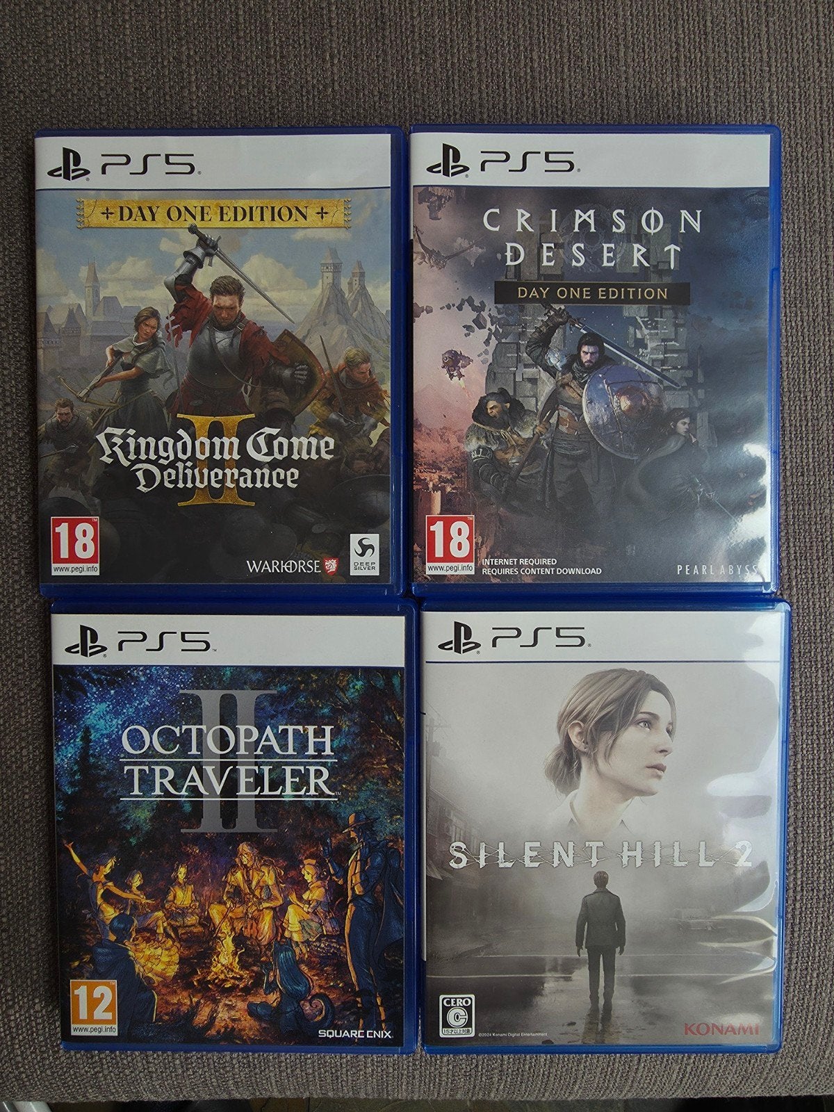 Crimson Desert, Silent Hill,Kingdom Come 2,Octopath Traveler, Spelcomputers en Games, Games | Sony PlayStation 5, Ophalen, Zo goed als nieuw